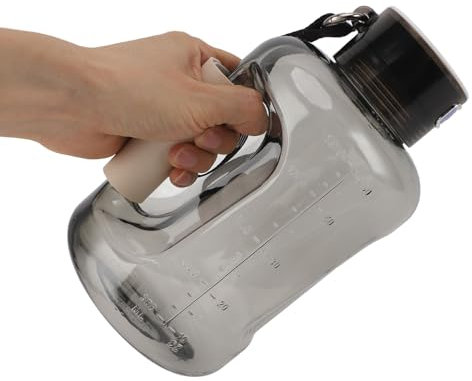 Hydrogen Water Bottle, 1.5L Hydrogen Water Bottle Generator with SPE PEM Technology, Portable Sports Hydrogen Rich Water Bottle Ion Water Bottle for Workouts (Grey Black)