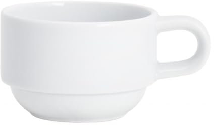 KAHLA System Plus Espresso-Obertasse 0,09 l stapelbar | weiße Espressotasse aus Porzellan