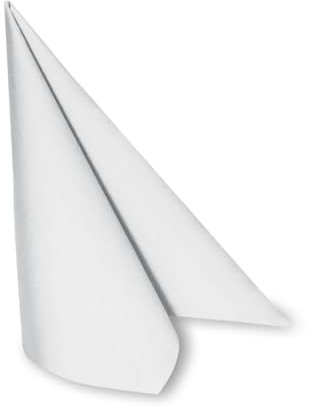 DeinPack 50 x Airlaid Serviette 40 x 40 cm weiß - hochwertige Einwegservietten stoffähnlich - Reißfest, Saugstark & Formstabil - ideal für Hochzeit, Partys und Events