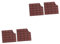 HOODANCOS 4 Stück Haftnotiz schokobons schreibutensilien tischchen memo Einzigartiger Notizblock Superklebende Notizblöcke Mini-Selbstklebepads Schokoladennotizen für Studenten Papier Coffee
