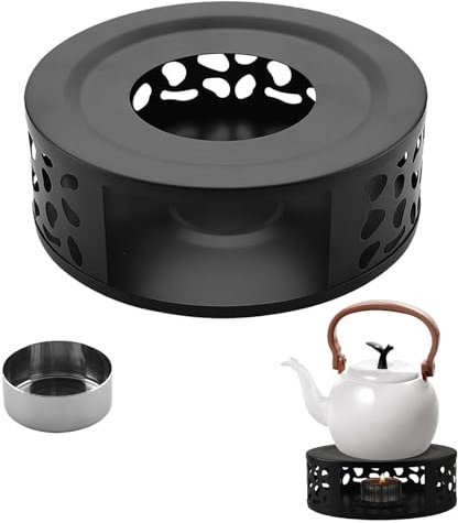 Stövchen Für Teekanne,Stövchen Teewärmer,Kaffeewärmer Aus Edelstahl Mit Teelichthalter,Teestövchen,Teewärmer,Tee Stövchen,Teewärmer Mit Teelicht,Tee Warmhalter,Stöfchen,zum Erhitzen von Tee Kaffee