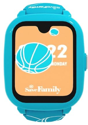 SaveFamily Iconic 2 Plus 4G. Smartwatch voor kinderen. Videogesprek, Video, Beller-ID, Muziek, Bluetooth, App Store, Whatsapp. GPS-kinderhorloge, Camera, SOS, waterdicht (Iconic 2 Plus, Sportive)