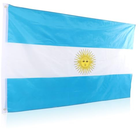 Totority Bandera Argentina de Poliéster para Decoración Fiestas Eventos Deportivos y Paradas Patriotismo