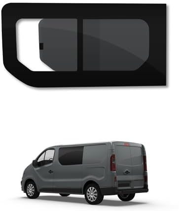 Van Opening Passenger Side Window Designed for Fiat Talento (2016-2020) - Camper Conversion Safety Tempered Privacy Glass Window