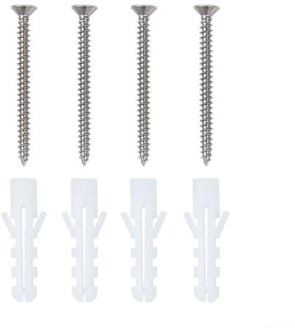 Zilimontt Kit de tornillos de fijación de brida de inodoro con anillo de cera, sello de mantequilla y pernos de anclaje de bloqueo, ABS de larga duración y acero al carbono, accesorios de repuesto