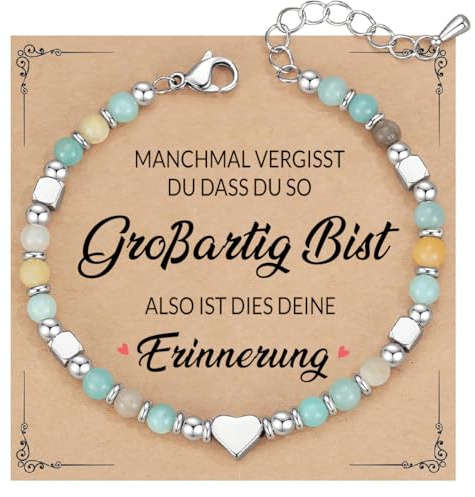 SOFIA FERRER Beste Freundin Geschenke, Edelstahl Armband Damen mit Berührender Widmung, Freundschaftsarmbänder, Geschenk für Frauen, Freundinnen Geschenkideen, Geburtstag (Frau)