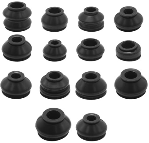 MospdyGear 14 piezas de manguito de goma para rótulas de purga, tapa universal de protección contra el polvo, barra de acoplamiento y rótula, adecuado para coches y motocicletas