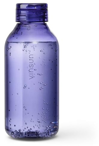 VINSUN Trinkflasche 750ml lila - Kohlensäure geeignet, auslaufsicher | Leichte Wasserflasche wiederverwendbar, Tritan, BPA frei - Sport Flasche für Outdoor, Schule, Uni, Fahrrad, Büro, Gym