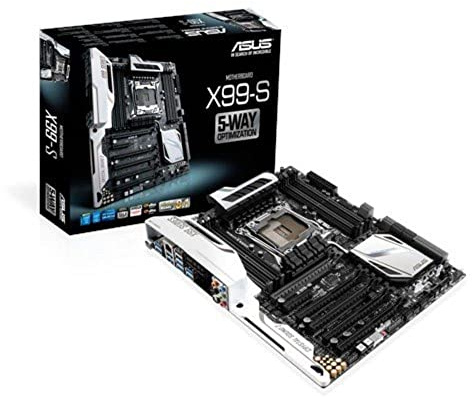 Asus X99-S Mainboard Sockel 2011-3 (ATX, Intel X99, 8x DDR4 Speicher, 10x SATA 6Gb/s, 8x USB 3.0, 2x USB 2.0, Thunderbolt 2, PCIe 3.0, M.2)
