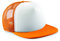 Beechfield Unisex Vintage Snapback Trucker, orange/weiß, Einheitsgröße