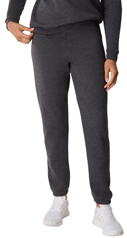 Hanes Women's EcoSmart Cinched Cuff Sweatpants, Slate Heather, Small
