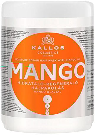KJMN Mango Feuchtigkeitsspendende Reparatur-Haarmaske mit Mangoöl, 1000 ml