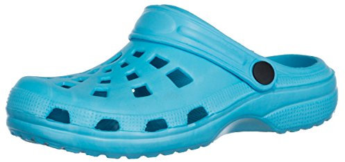 Brandsseller Damen Clog Badeschuh Gartenschuh Freizeitschuh (Hellblau, EU Schuhgrößensystem, Erwachsene, Numerisch, M, 36)