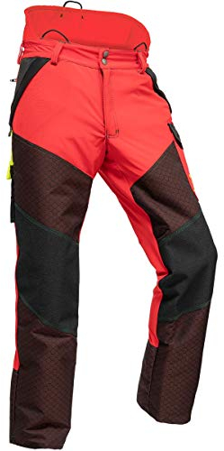 Pfanner Schnittschutzhose Kev-Extrem Klasse 1, Farbe:rot, Größe:XXL (langgr.)