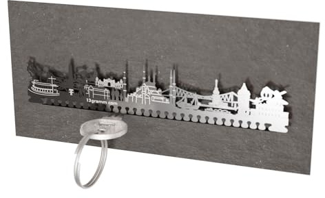 13gramm Istanbul Skyline Schlüsselbrett - Clevere Aufbewahrung für Schlüssel, stilvoll, praktisch und edel - Souvenir und Geschenk für Istanbul Fan!