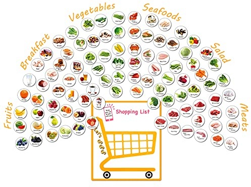 96PCS Kühlschrankmagnete Lebensmittel Magnete Mamas Küche Lustig Geschenk Obst Gemüse Frühstück Salat Meeresfrüchte Fleisch Kinder Erwachsene Dekorativer Magnetischer Whiteboard Kabinetts Niedlich