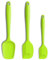 Silicone Spatula 3-Piece Set, Ergonomic Handle High Heat-Resistant Spatulas, Non-Stick Rubber Spatulas with Stainless Steel Core, Green