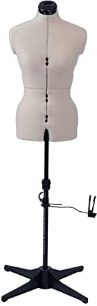 Verstellbare Schneiderpuppe Grau | Klein (S) [Größe EUR 36 bis 44]