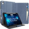 Bukoor iPad Air 11 Zoll 6 Generation 2024(M2), Air 5/4 Hülle (2022/2020) 10,9 Zoll mit Pencil Halfter, PU Leder Taschen Stoßfest Cover Auto Schlafen/Wachen Case, Multi-Winkel Ständer for Air 6, Blau