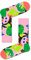 Happy Socks Unisex Tropische Gartensocke Tropical Garden Socken, Rosa/Grün, 41-46
