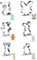 MASOP Hasenform Plätzchen Ausstecher 6 Stück Osterhasen Keks Ausstechform Oster Set Hasen Keksausstecher Hase Ostern Geschenk Kinder Backform