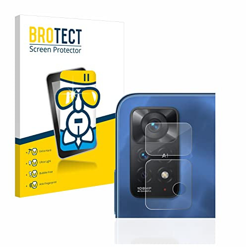 BROTECT Schutzglas für Xiaomi Redmi Note 11 Pro 5G (NUR Kameraschutz) Schutzfolie Made in Germany Panzer Folie Glas Displayschutz [ 9H, Anti-Fingerprint]