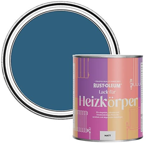 Rust-Oleum Hitzebeständiger Heizkörperlack in mattem Finish -Kobalt 750ml