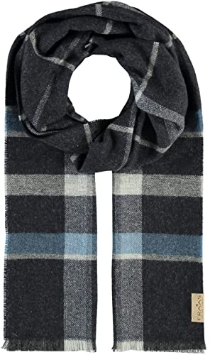 FRAAS Herren-Schal kariert aus Kaschmir - 35 x 180 cm - Perfekt für Herbst & Winter - Plaid-Muster - Made in Germany