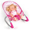 zalati Rocking Chair Mini Doll Toy Folding with Lovely Dots Pattern for Doll Toy Games - Pink