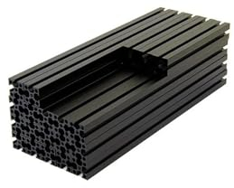 TUBBEK for Voron0.1 Doppeldrache IDEX 3D-Drucker-Extrusionsrahmen-Kit, schwarz-Blaue Farbe for Voron0 Rahmen-KIT for Voron0 1515 Aluminiumprofilrahmen (Color : Black)