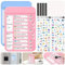 Audab Lot de 2 tableaux de corvées magnétiques effaçables à sec pour enfants, tableau de liste de choses à faire, tableau de routine pour la maison, réfrigérateur, mur, bureau (bleu et rose)