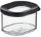 Mepal Transparente Vorratsdosen mit Deckel Mini - Lebensmittelbehälter Rechteckige - Küchenorganizer & Aufbewahrungsbox aus Kunststoff - Vorratsbehälter Luftdicht & Stapelbar - 175 ml - Black