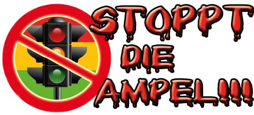 Stopt die Ampel Aufkleber Statement Sticker Widerstand 2024 Landwirt Streik Sticker Stop Ampelregierung Volksbegehren FCK Grüne