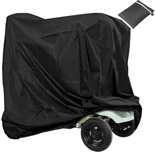GOMETY Cubierta protectora para scooters de movilidad 210D Oxford, cubierta universal para moto eléctrica, cubierta de lluvia para silla de ruedas, 140 x 66 x 91 cm