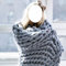 XLJLKJDS Handmade Giant Chunky Knit Throw Blanket Throw, Handmade Chunky Knit Blankets, Merino Wool Blend Arm Knit Throw Fashion Sofa Blanket Yoga Mat Rug Home Decor Gift