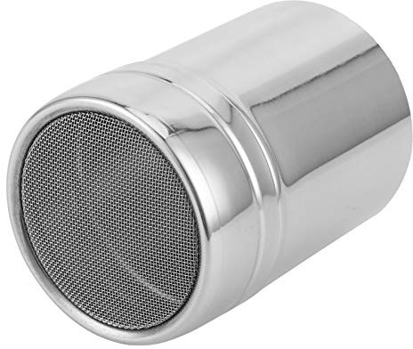 Shaker à poudre en acier inoxydable à mailles fines pour chocolat et café pour la cuisson dans la cuisine (grande taille)
