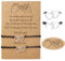 Crrynuo Edelmaterial Armband für 2 mit Herzen, Freundschaft Armbänder Freundschaftsarmband Armband,Edelmaterial Armbänder Set Geschenk für Beste Freundin Mädchen Damen