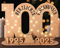 Giftota - 2025 Originelle 100 Geburtstag Geschenk Frauen & Männer - Geldgeschenke Geburtstag mit LED Lichterkette Ständer - Holz-Schild Gästebuch - 100 Geburtstag Deko - Personalisierbares Geschenk