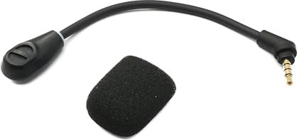 SYSTEM-S Ersatz Mikrofon AUX 3,5 mm Klinke für HyperX Cloud Flight S CloudX Flight