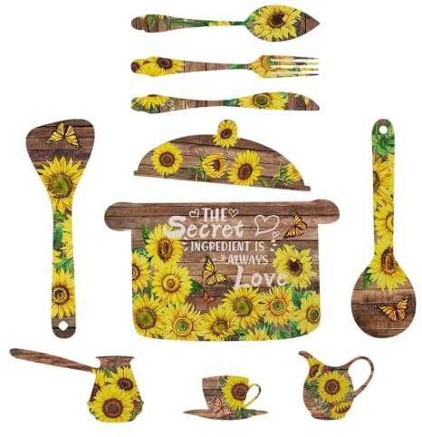 SEPWGUMD Aquarell Sonnenblume Wandaufkleber - Kreative 3D Gelbe Blume Wandaufkleber, Schale und Stick Sonne Blume Schmetterling Aufkleber Tapete Garten Wandbild