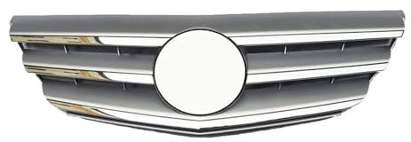 YYEFNMAZ Compatibile for Mercedes-Benz Classe B W169 2009 Griglia Middel Net Anteriore Centro Bunper Grill Argento Sostituisci Parte Auto Auto