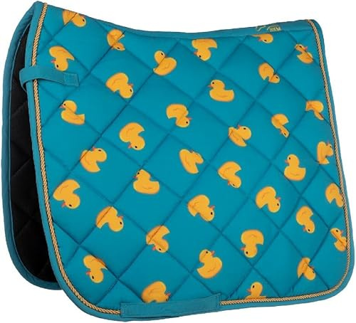 HKM Naples Saddle Cloth Blue/Yellow Dressage