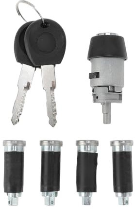 Motoforti Cylindre De Serrure D'Allumage Et De Porte Pour Vw Transporter T4 1990-2003, N° 357905855A/357905855B, Avec Jeu De 2 Clés.