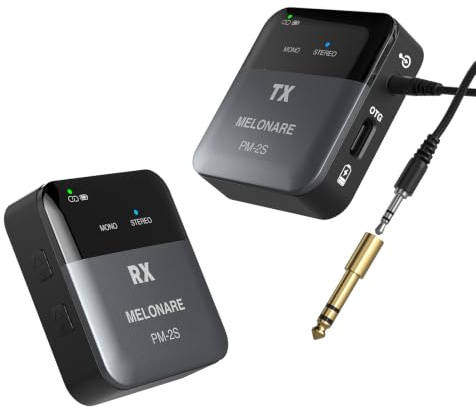 MELONARE Tragbares Funk In Ear Monitor System Mono Stereo PM-2S