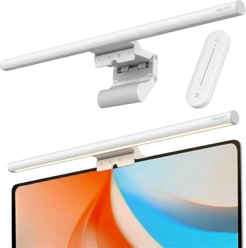 Yeelight Monitor Light Bar 40cm mit kabelloser Fernbedienung, Computer Monitorlampe, 250LM Blendschutz Augenschutz LED Monitor Lampe, USB Schreibtischlampe für Home Office PC, Stufenlos Dimmbar