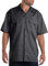 Dickies Men's Short-Sleeve Work Shirt Button, Charcoal V1, XXXXXL Big