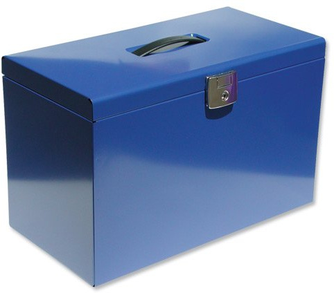 Pierre Henry Homefile Metal for Suspension A4 or Foolscap W420xD220xH290mm Blue Ref 040122