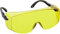 voltX OVERSPECS Gewerbliche Schutzbrille für Brillenträger im Industriewesen (Yellow, Gelb) individuell anpassbarer Bügel beschlagfrei, kratzfest, UV400 Schutz CE EN166FT