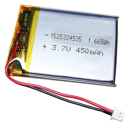 403040 3,7v Batterie Rechargeable au Lithium de Remplacement 450mAh pour MP3, MP4, Casques sans Fil Bluetooth, Appareil-Photo de Tableau de Bord, enregistreur de Voiture et Plus.