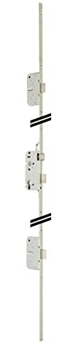 Metalux - Serrure 3 points Trilogia II - Serrure à encastrer pour porte en bois Axe 50 Entraxe 70 Hauteur 2040 mm Certifiée NF QC prévu pour cylindre Européen norme DIN